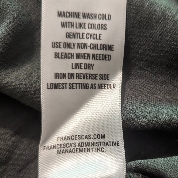 Miami for Francesca Size Medium Off-Shoulder Crop in Olive Green - Picture 10 of 13